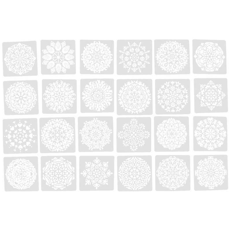 24pcs Mandala Stencils
