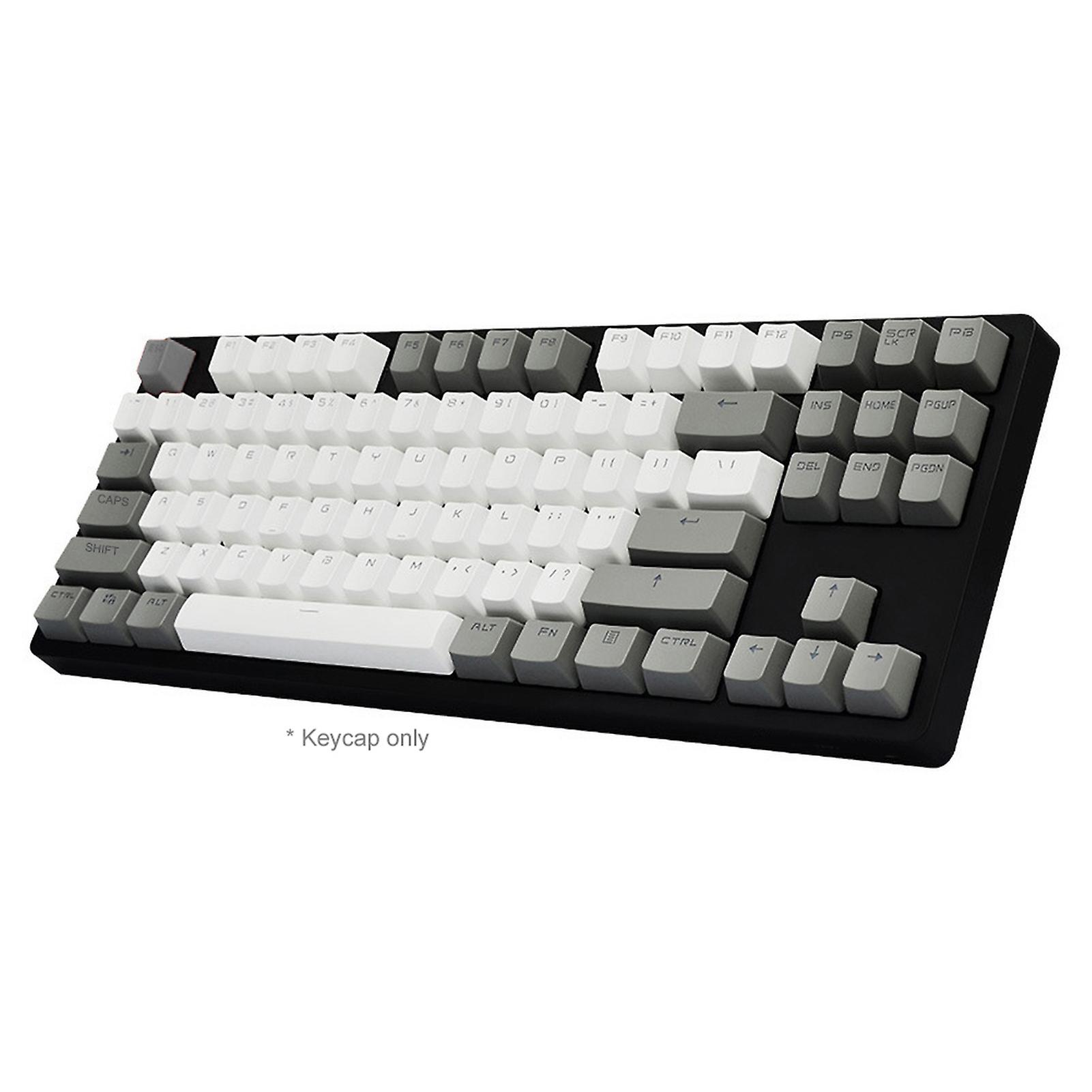 87Pcs/Set Keycap Color Matching Light-proof PBT Mechanical Keyboard Keycap for Cherry Keyboard