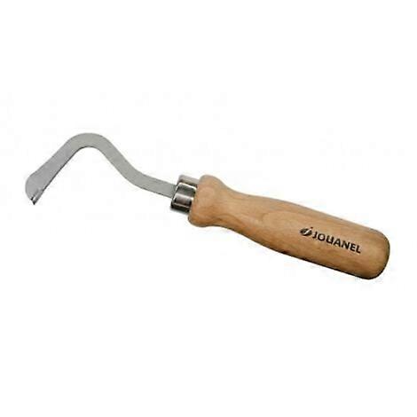 Zinc claw with carbide tip, wooden handle