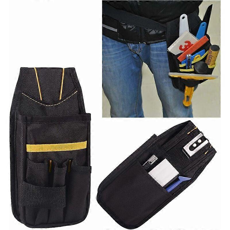 Tool Belt, Tool Pouch, Small Tool Bag with Adjustable Nylon Belt, Waterproof for Technician, Builder, Maintenance Technician, Family