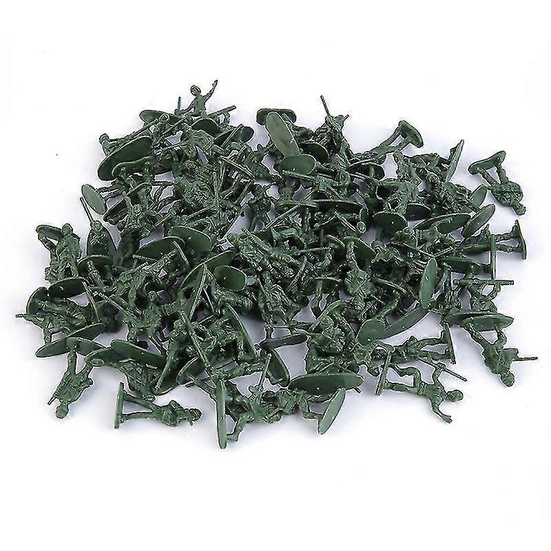 100Pcs στρατιωτικό πλαστικό δώρο συλλογής παιχνιδιών παιδιών στρατιωτών προσομοίωσης στρατιωτών