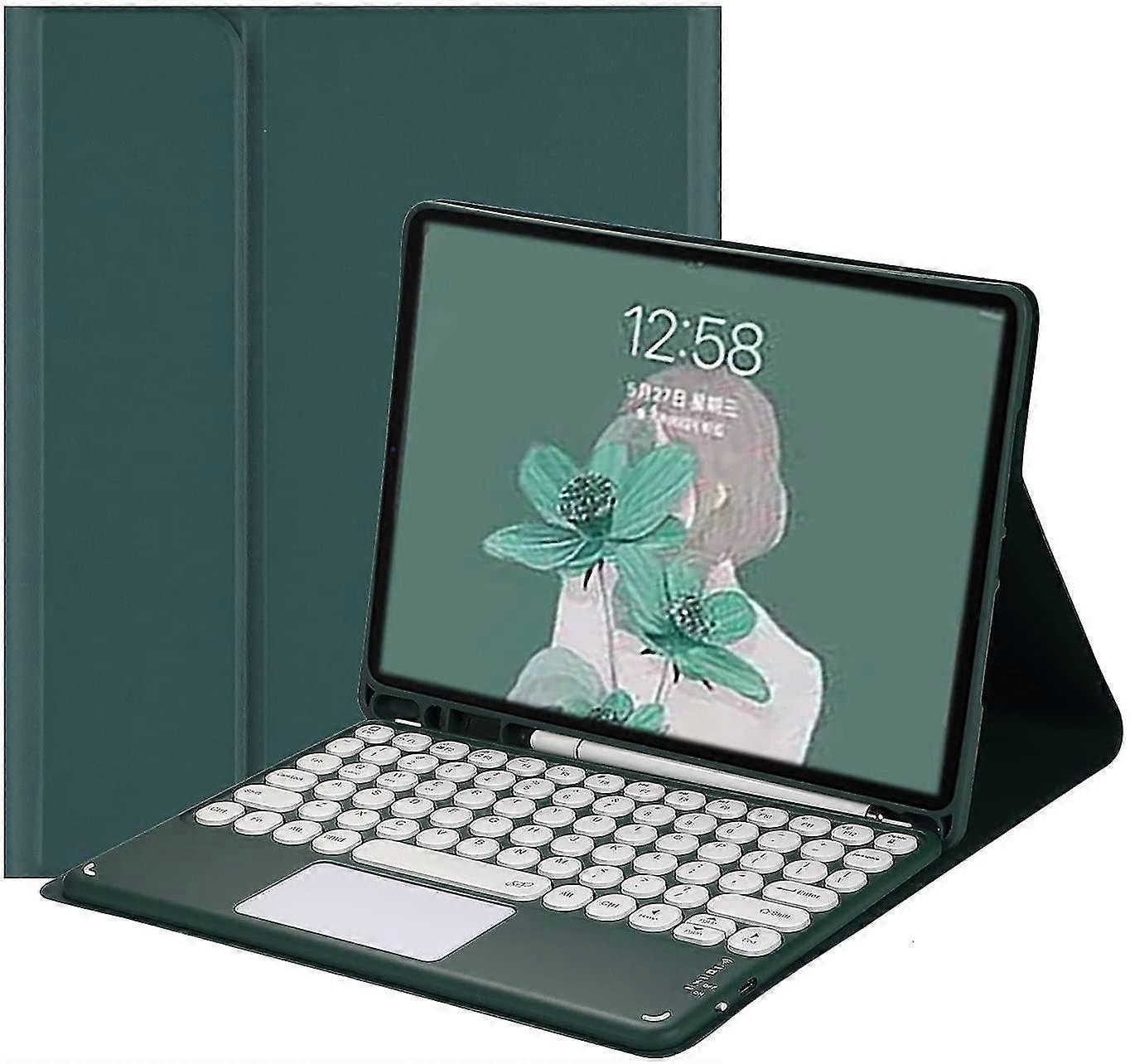 Ipad 10th Generation 2022 Keyboard Case With Touchpad Cute Round Key Color Keyboard Ipad 10 10.9 Inch Detachable Touch Keyboard Slim Smart Cover With