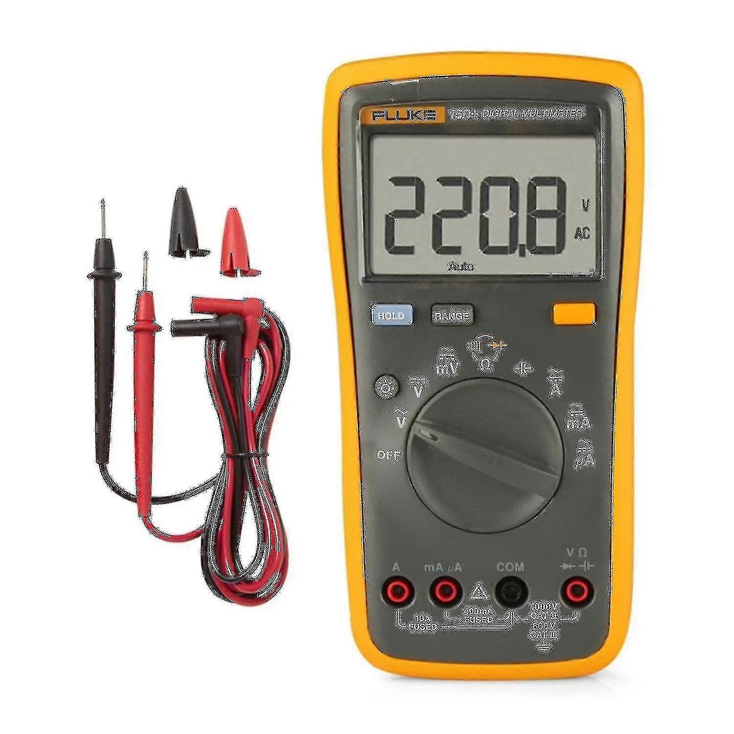Fluke F15b+ 4000 Counts Multimeter Portable Digital Multimeter Handheld Voltmeter Ammeter Voltage Me