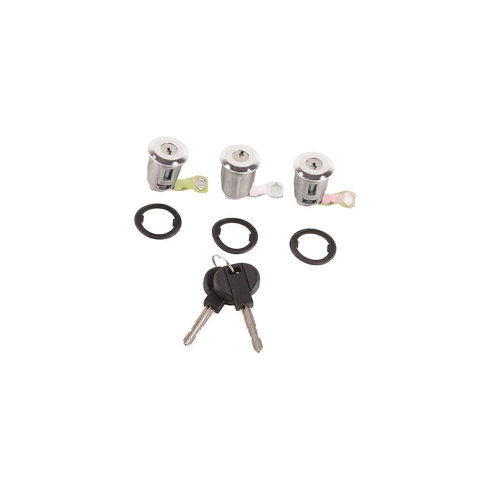 Car Door Lock Barrel Set with Keys for Peugeot Partner Citroen Berlingo Xsara