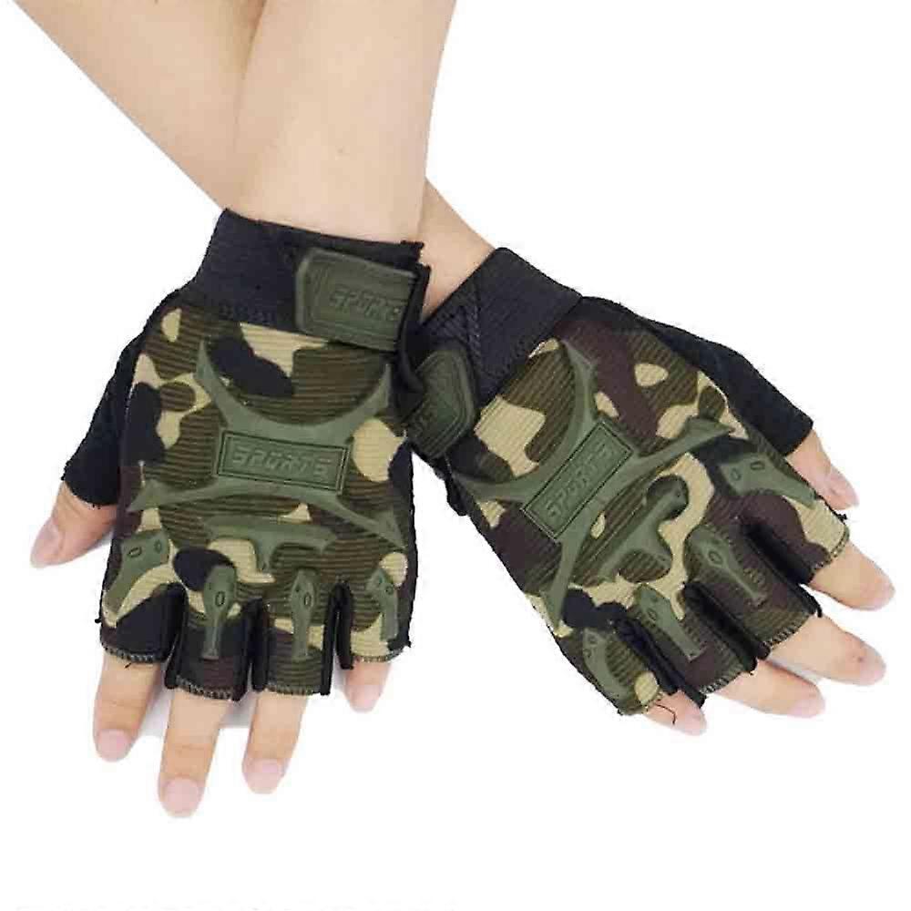 子供のアウトドアスポーツハーフフィンガー滑り止め通気性手袋