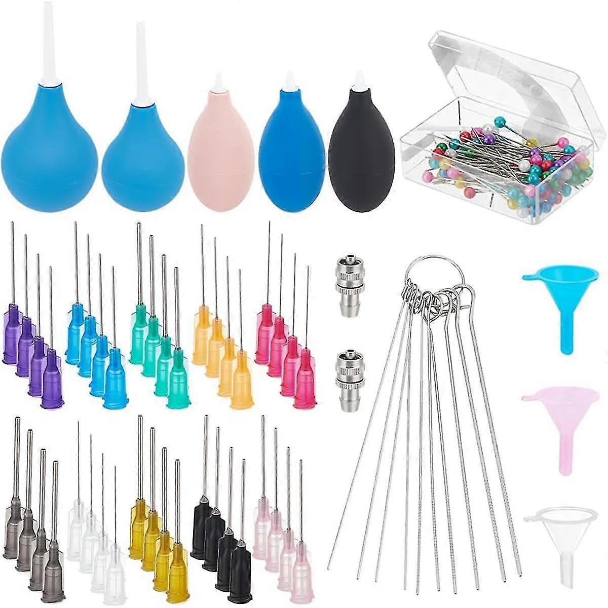 160 Pcs Ceramic Precision Applicator Set, Pottery Tools Supplies, 5 Pcs Ceramic Glaze Squeeze Bottle With Adapter