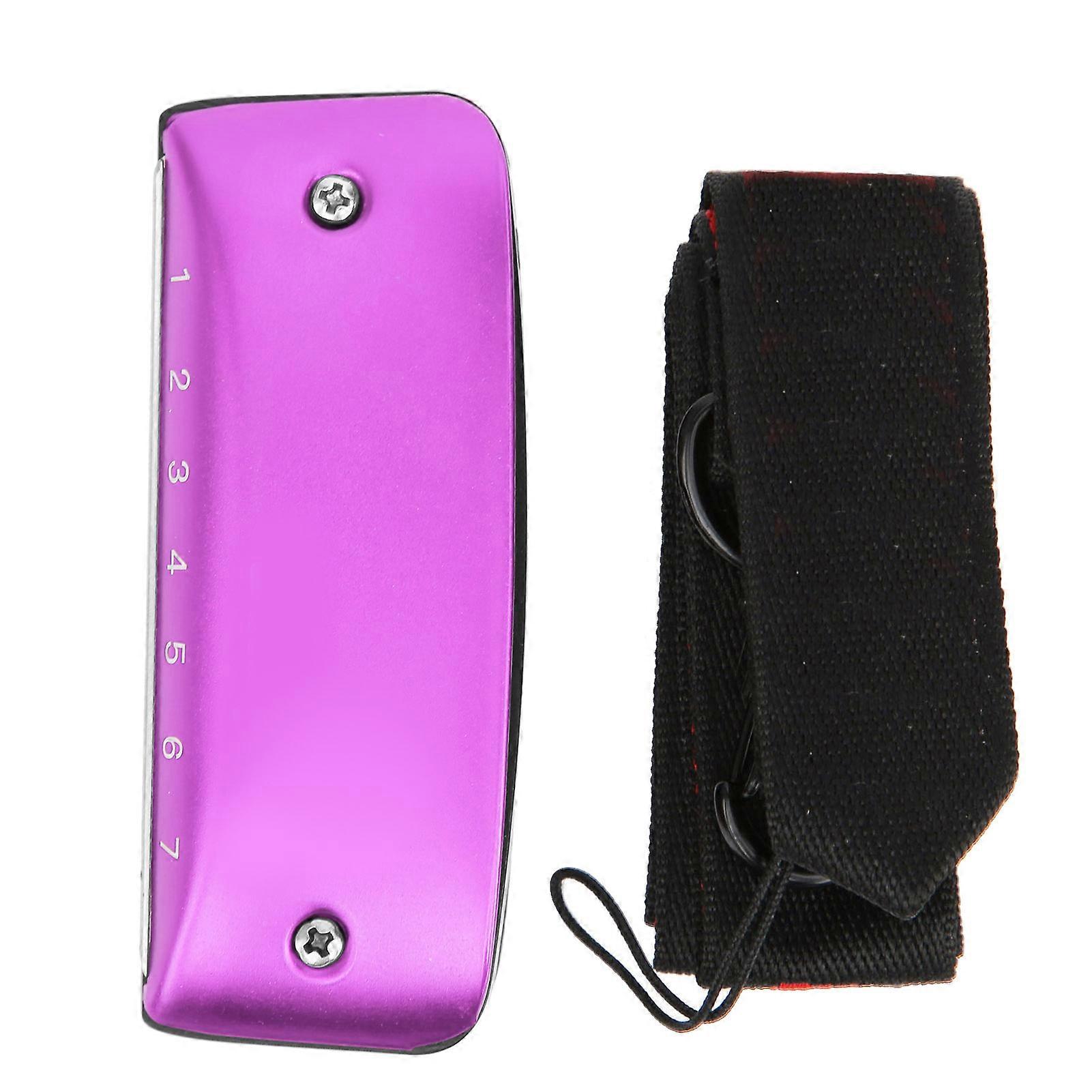 口琴 7 孔迷你蓝调学生成人初学者演奏口风琴管乐器