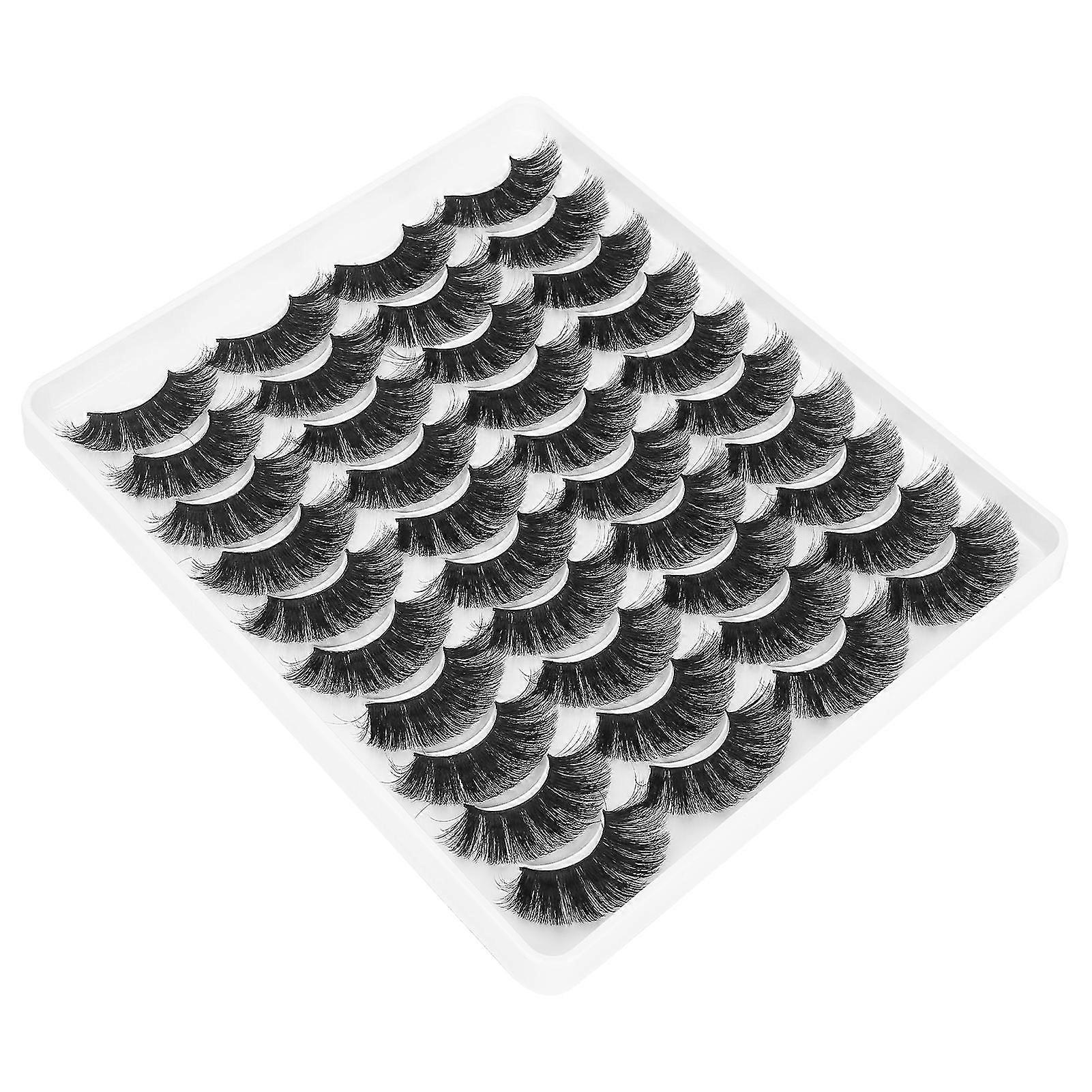 20 Pairs Long Curly Dense False Eyelashes Makeup Three Dimensional False Lashes Set(MC-19 )