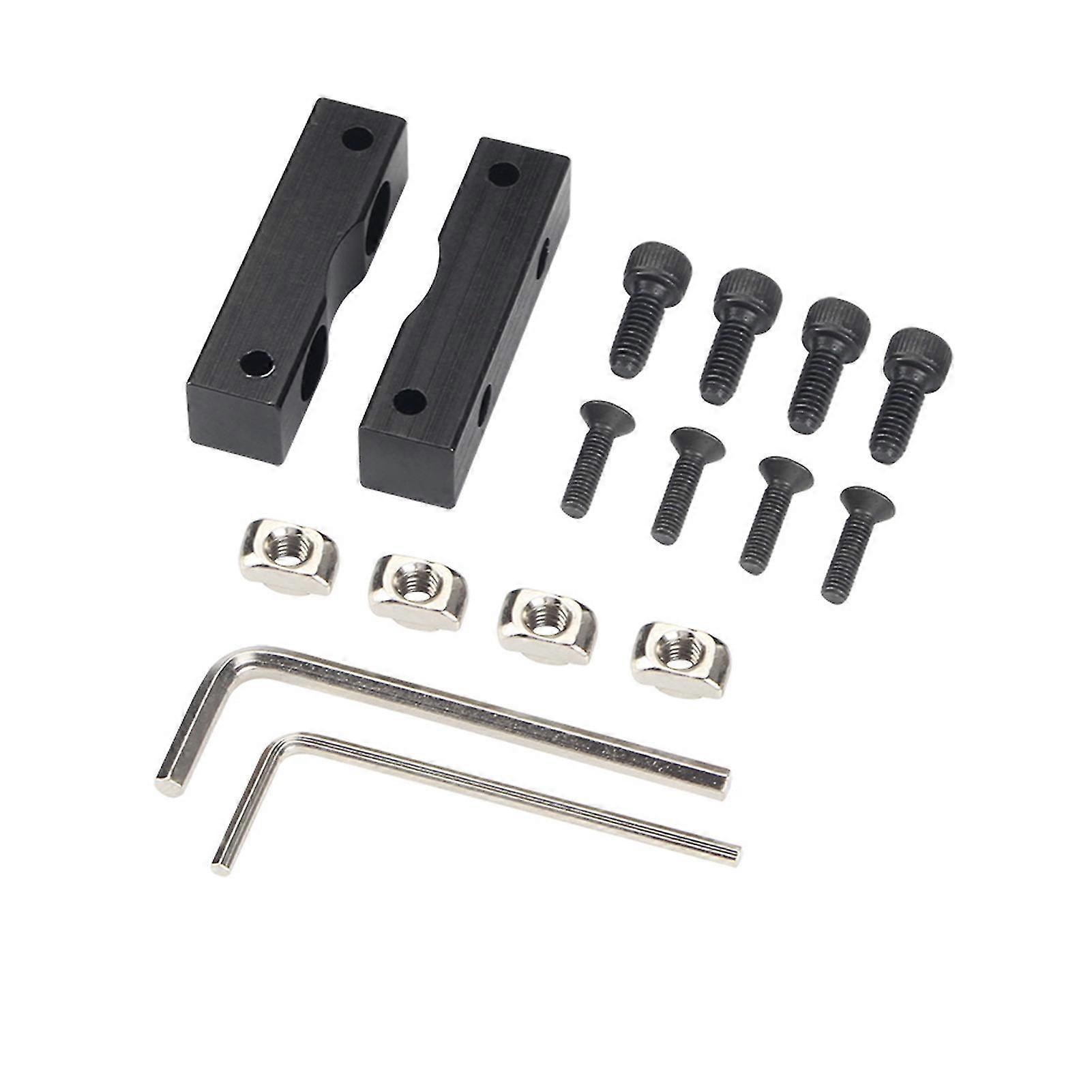 Aluminiumlegierung Z Achse Schrittmotor Mount Block 3D Drucker Upgrade Kit 3D-Drucker Z Achse Schritter Fixed Rack mit Muttern Schrauben kompatibel mit Cr-10 / CR1