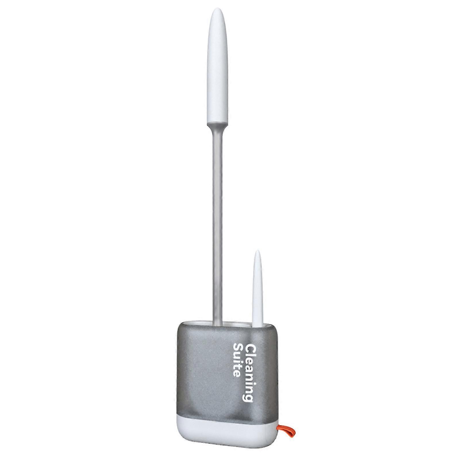 Toilet Brush Set Long-handle With Quick Drying Holder Set Large Small Toilet Cleaning Brush Set For