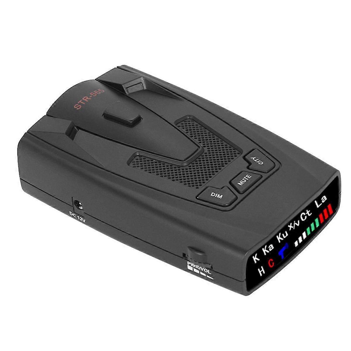 STR-555 Car Radar Full-Frequency English Russian Thai Voice Auto Vehicle Speed Alert Alarm Warning Instrument Radar