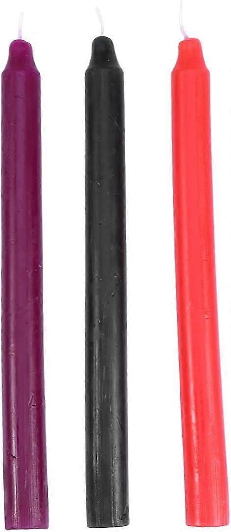 3Pcs Low Temperature Candles Romantic Dripping Wax Candles