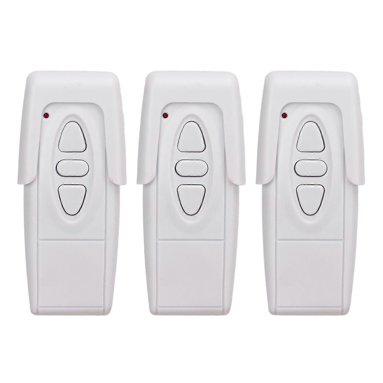 3PCS 433Mhz Garage Door Wireless Button Switch Garage Door Remote for Rolling Door