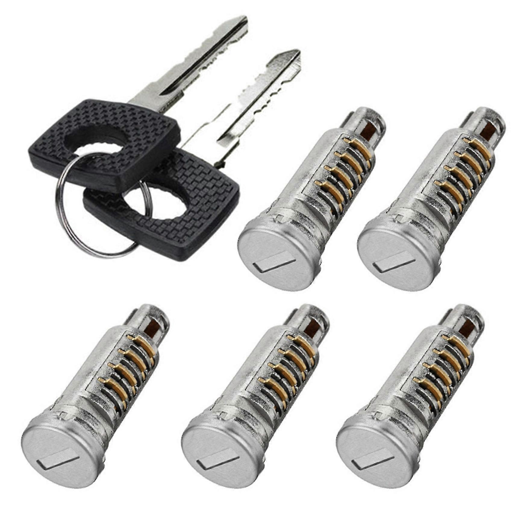 6707600205 five pcs door lock barrels with 2 same keys