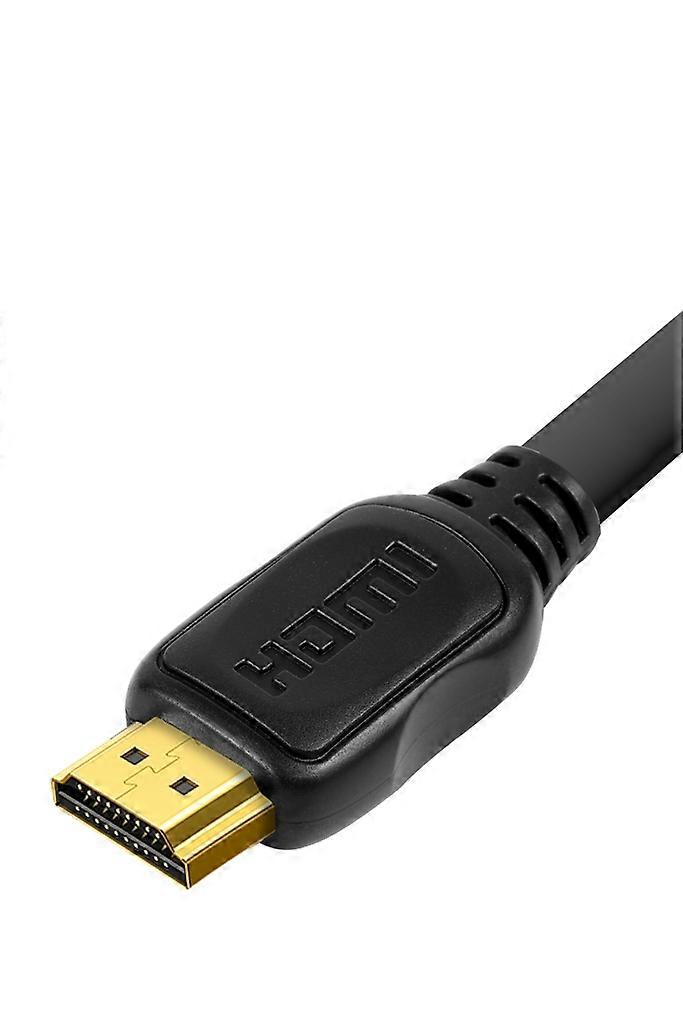 Cable HDMI a HDMI Plano 4K, 2m - Negro