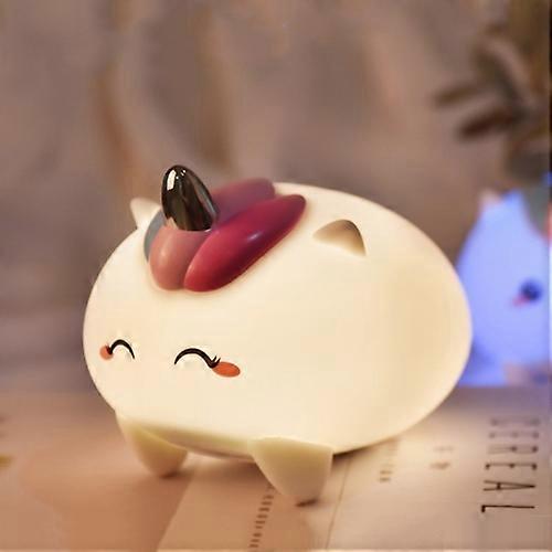 LJC-125 USB Silicone Unicorn Pat Sensor Light Night Light