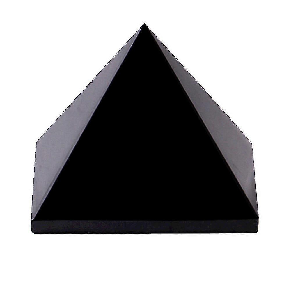 Black Obsidian Pyramid Shape Healing Crystal