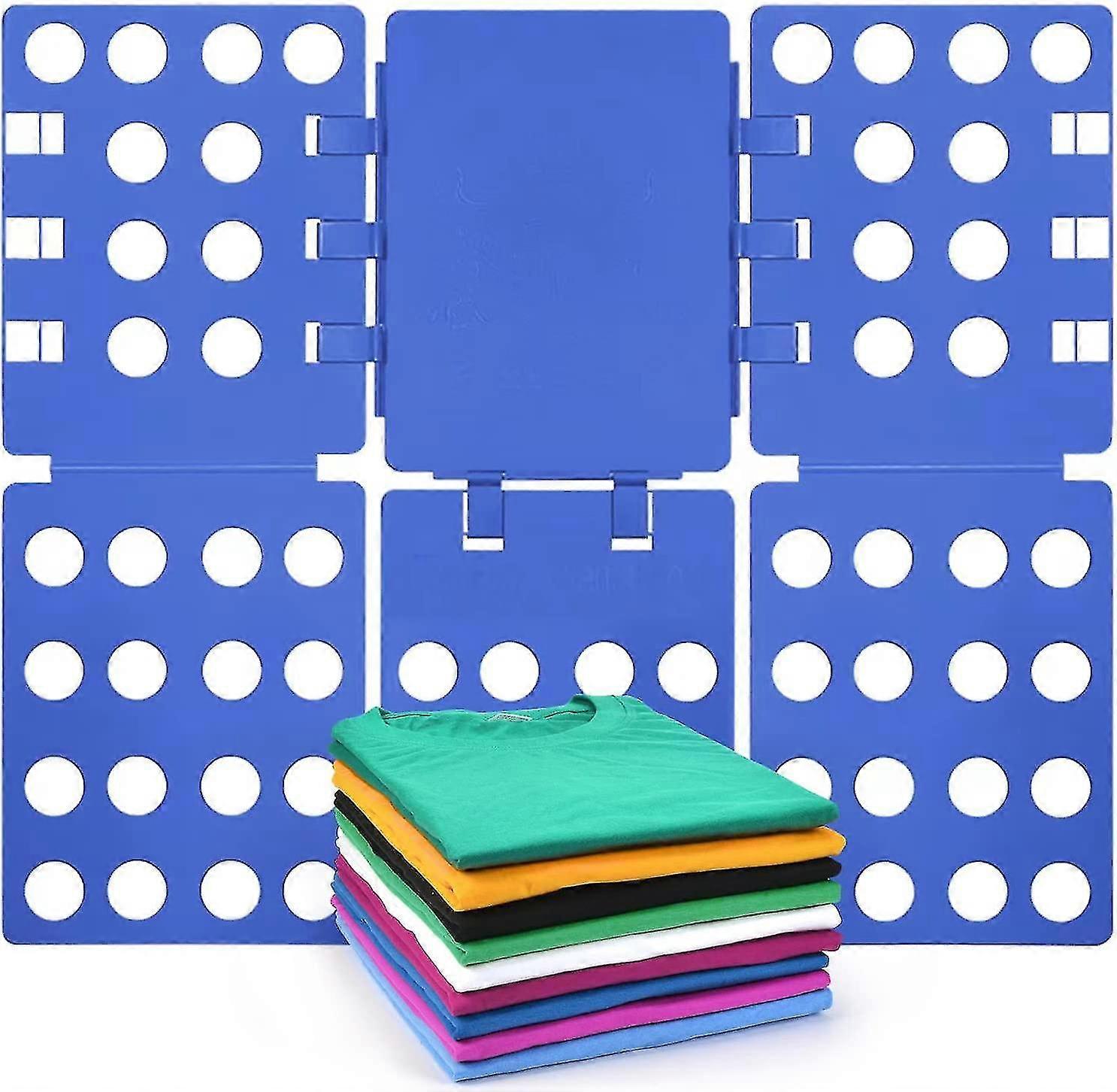 Foldable Clothes Organizer For Adult Household Use For Folding Pants And Shirtsblue