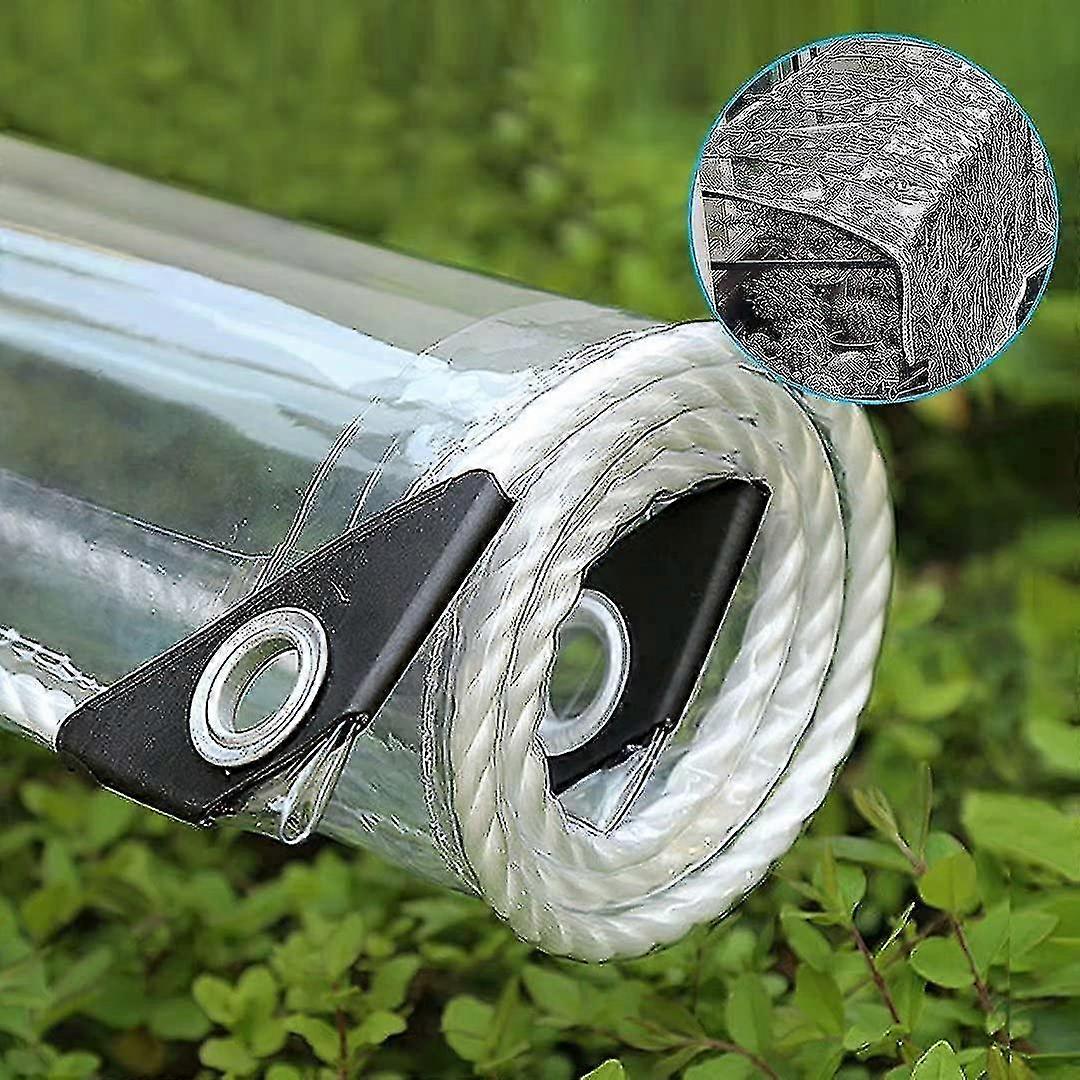 القماش المشمع ، القماش المشمع للماء ، القماش المشمع PVC الشفاف ، 360gsm ، القماش المشمع الصناعي مع الثقوب ، القماش المشمع ، 1 م × 2 م