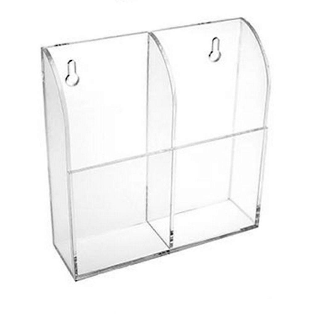 Remote Control Holder Transparent Fixing Box Wall Mount