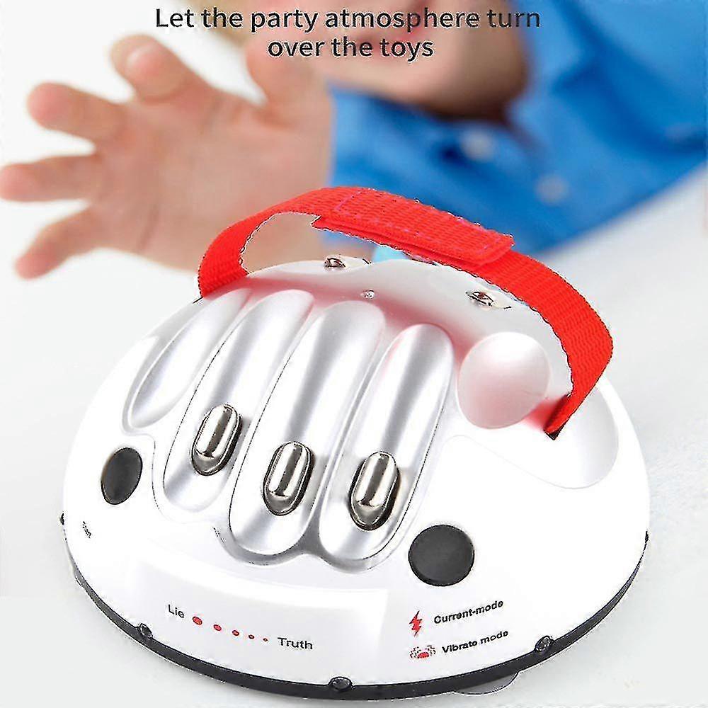 Détecteur de mensonges Polygraph Test Liar Spy Shock Fun Machine Dare Truth Party Game Toy (1 pièce, blanc)