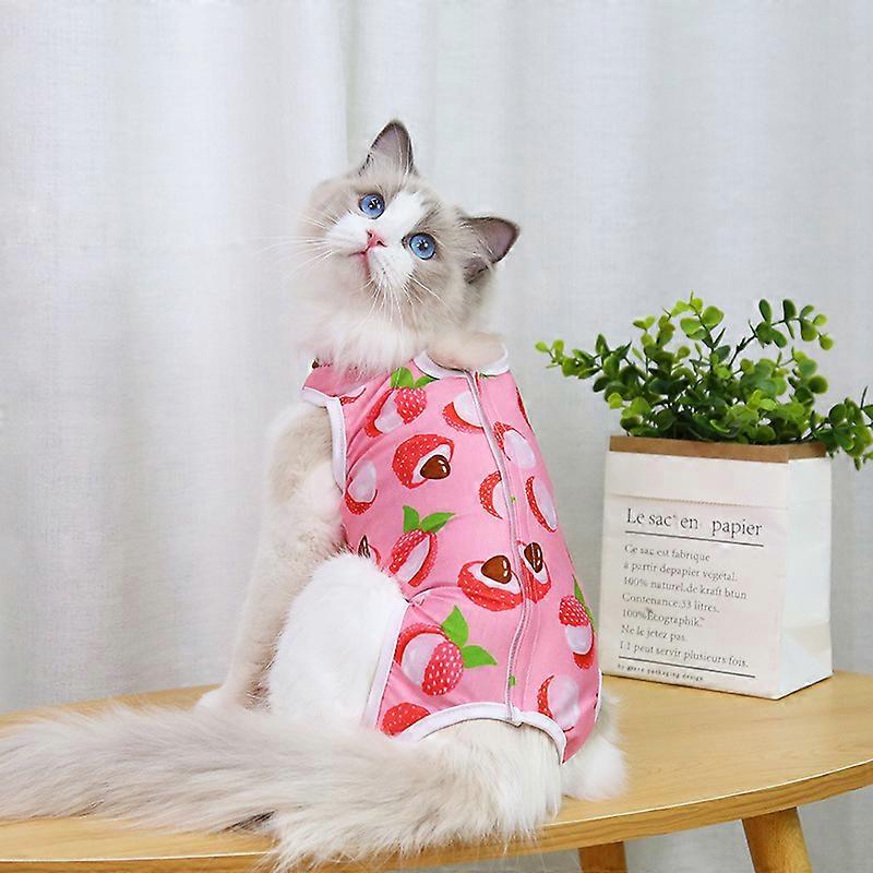 Cat Recovery Suit Cat Sterilization Clothes Breathable Collar Alternative