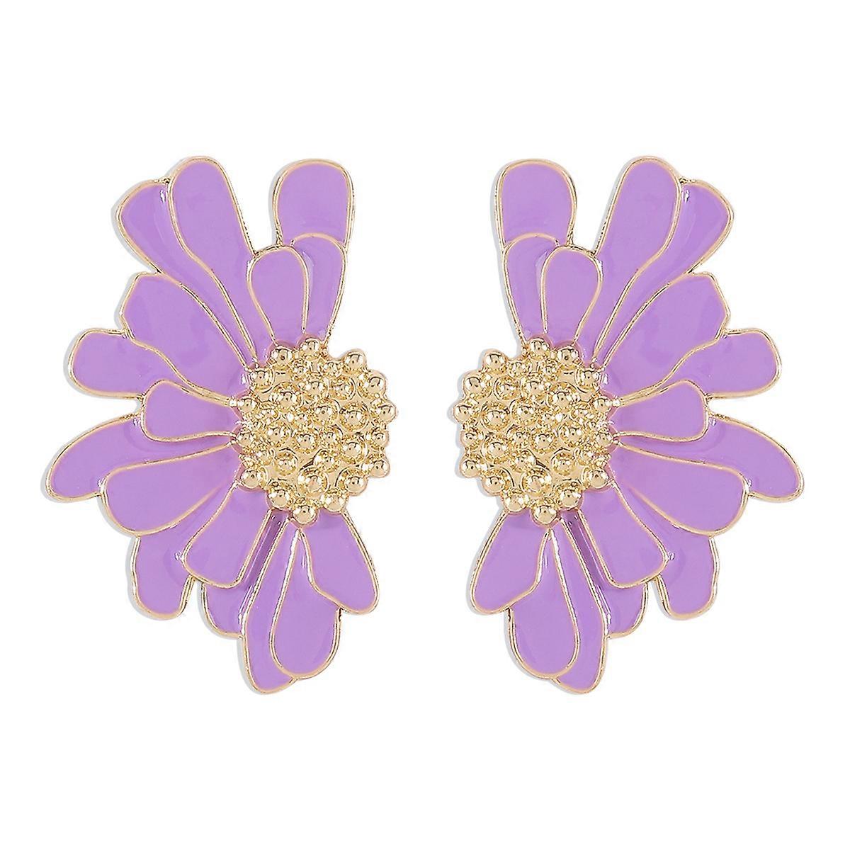 1 paire de boucles d’oreilles à clous, boucles d’oreilles à clous de fleurs en alliage rétro pour femmes, boucles d’oreilles de fleurs à motif de tempérament