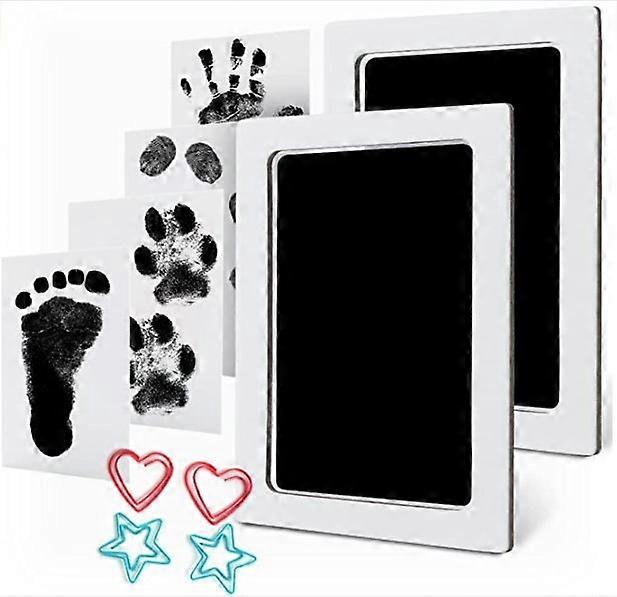 Newborn Handprint or Footprint "Clean-Touch" Ink Pad Set of Two, Black