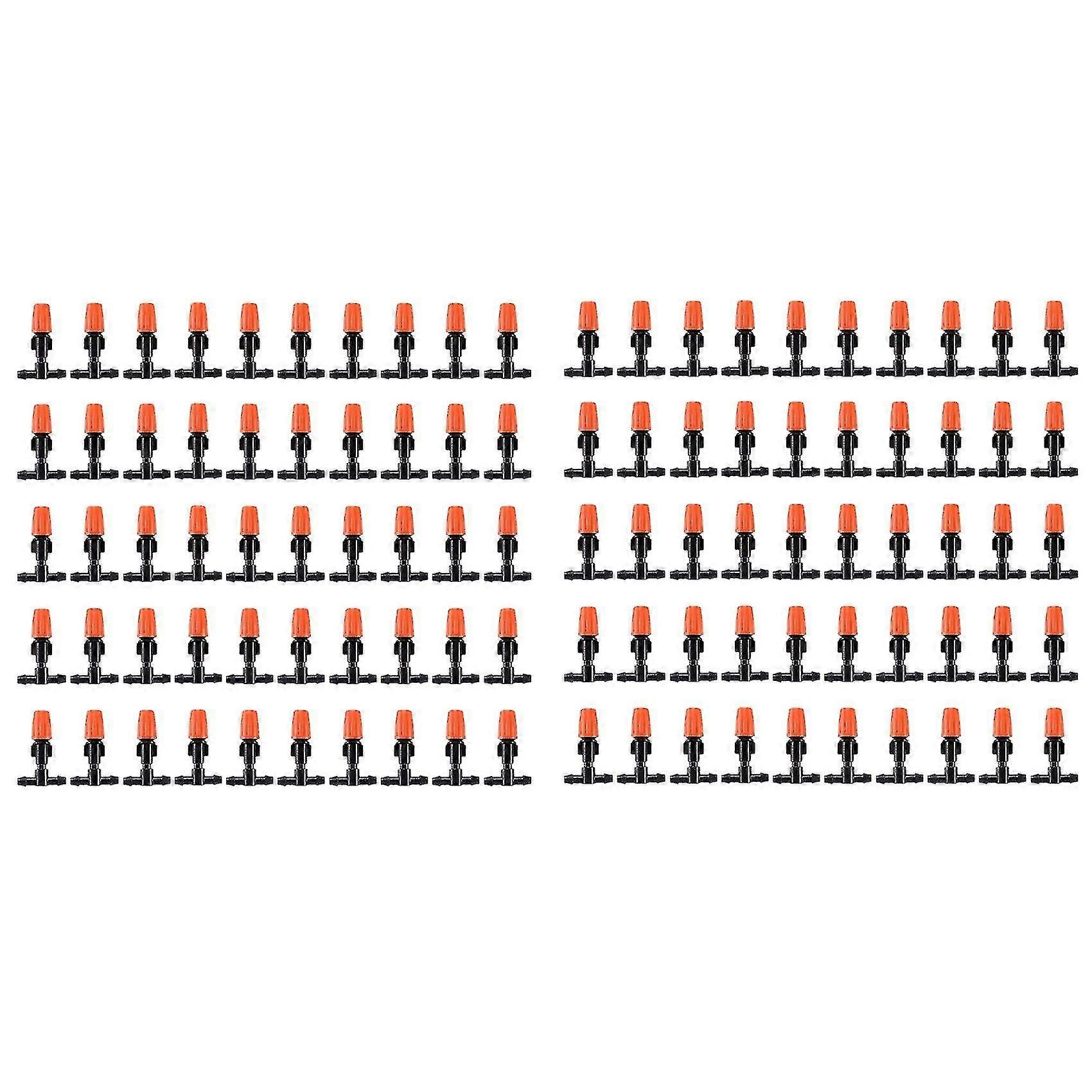 60 Pcs Micro-spray Adjustable Flow Irrigation Drippers