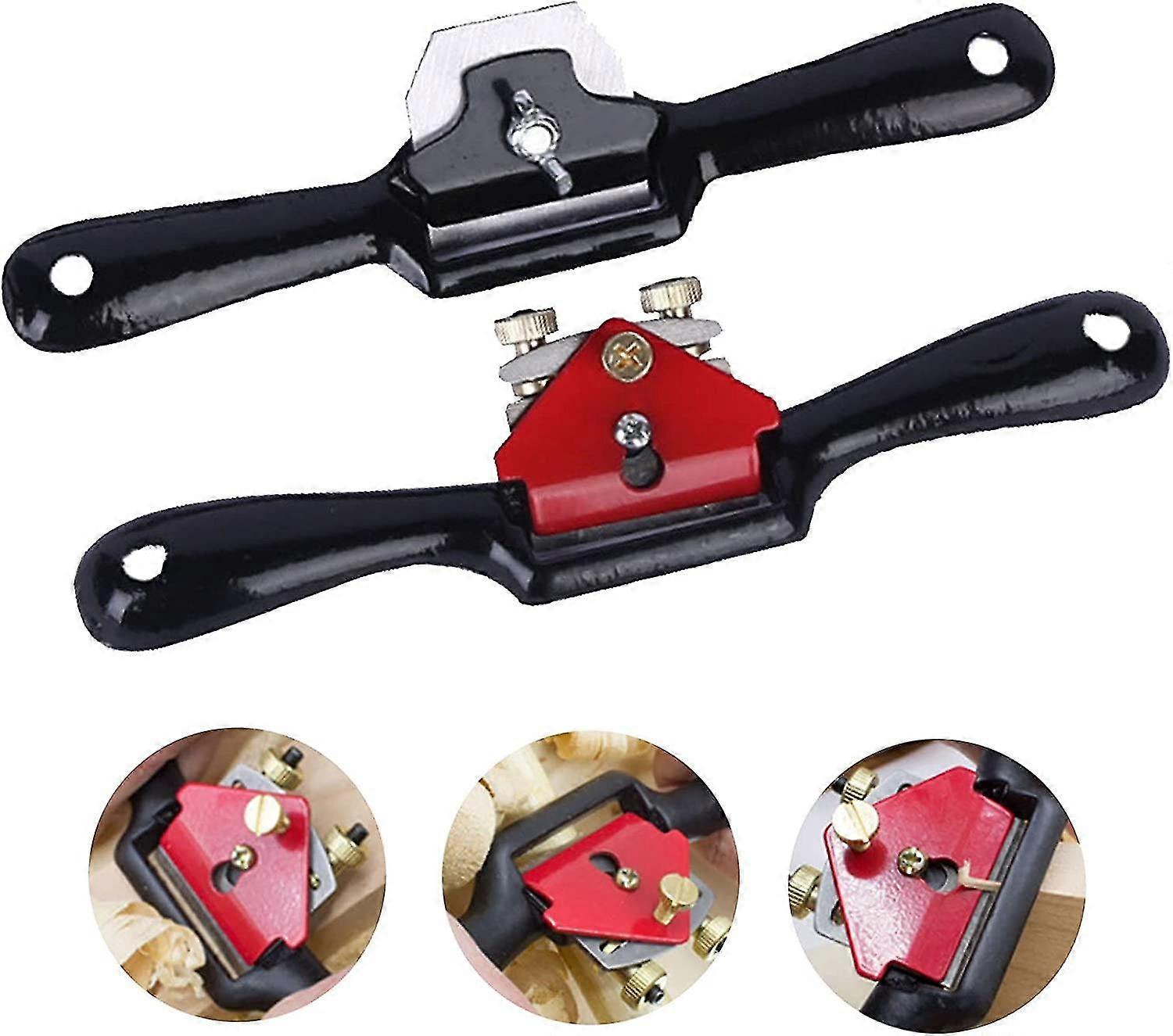 Adjustable Side Planer Hand Planer 9" Radius Adjustable Metal Blade Single/double Shaved