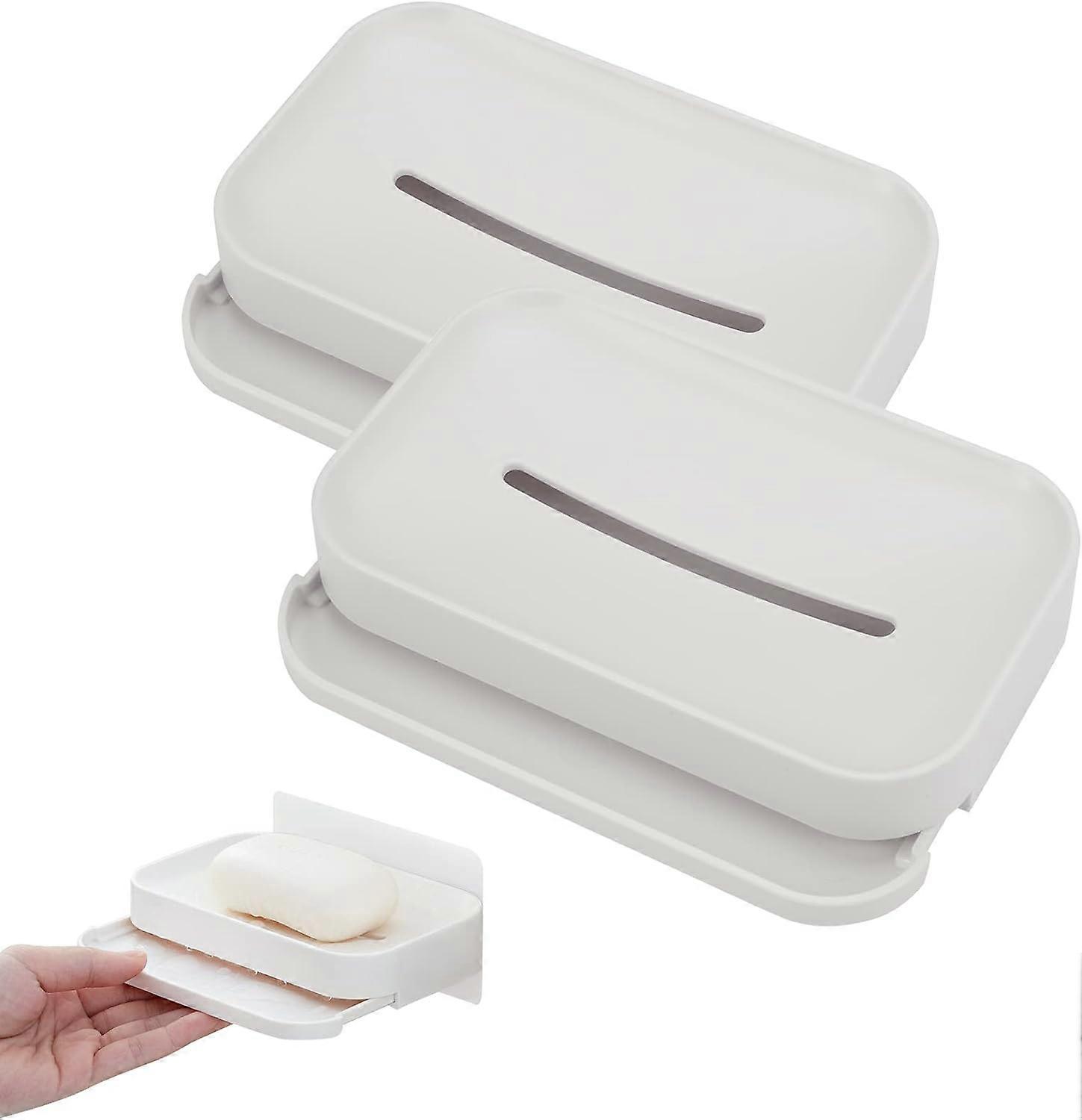 2 Pieces, Wall Mounted Soap Dish, Savan Box, Savan Box, Unperforated Soap D