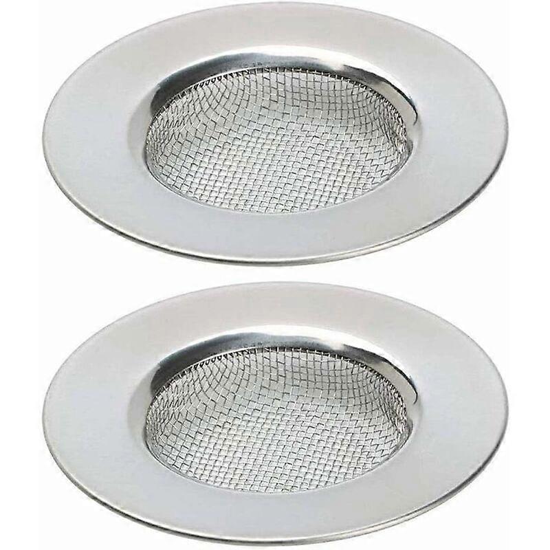 Stainless Steel Kitchen Sink Drain Set, Silver, 2 Strainers