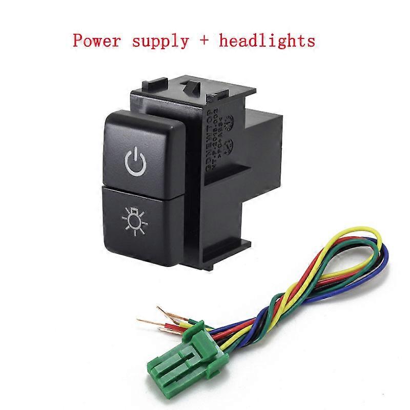 1pc Dual key switch dual switch fog lights recorder radar music  DRL Differential  Switch Button for Infiniti QX70 G37 QX80 FX37