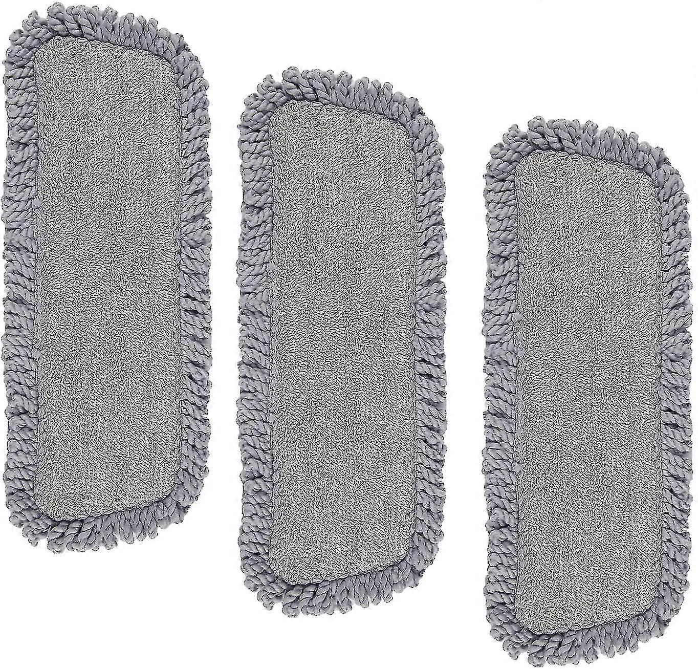 3 Pack Microfiber Spray Mop Pads Replacement Head For Wet Dry Dust Mop