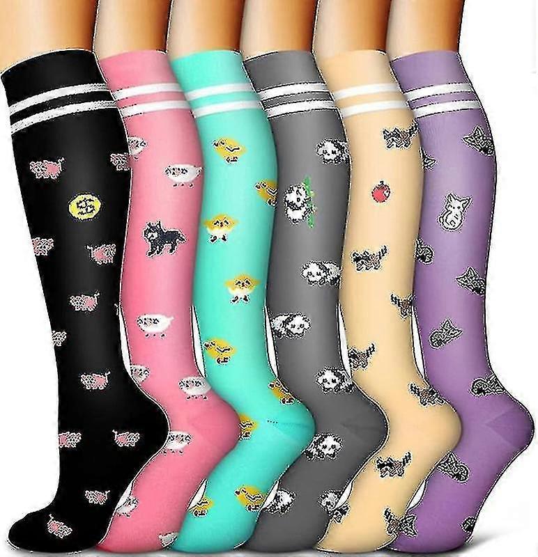 Compression Socks for Women and Men 6 Pairs, Best Support for Running