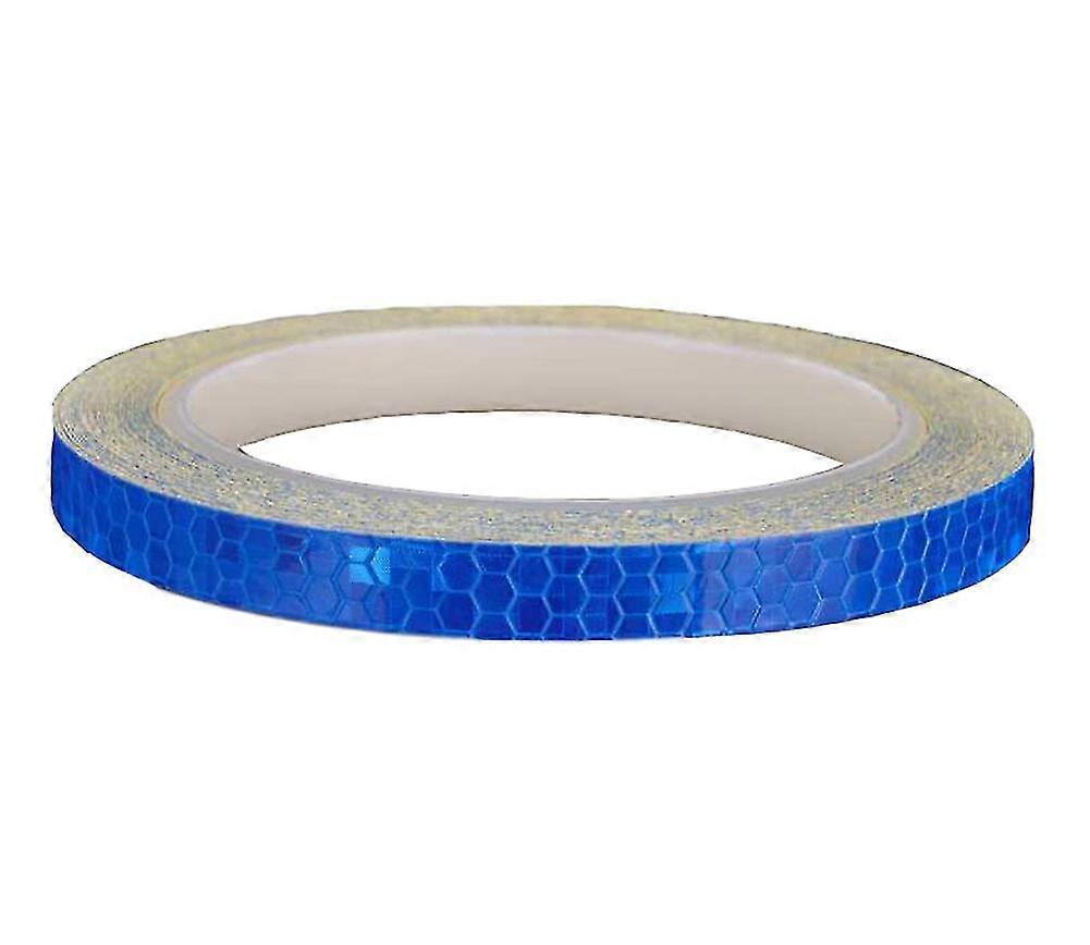 Adhesive Reflective Warning Sticker Night Reflection Tape Roll For Car Bike Moto - Blue