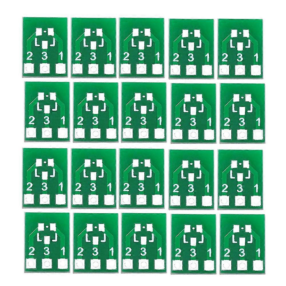 20Pcs SOT23 SOT23-3 Turn SIP3 Double-Side SMD Turn DIP SIP3 Adapter Converter Plate SOT SIP IC Sock