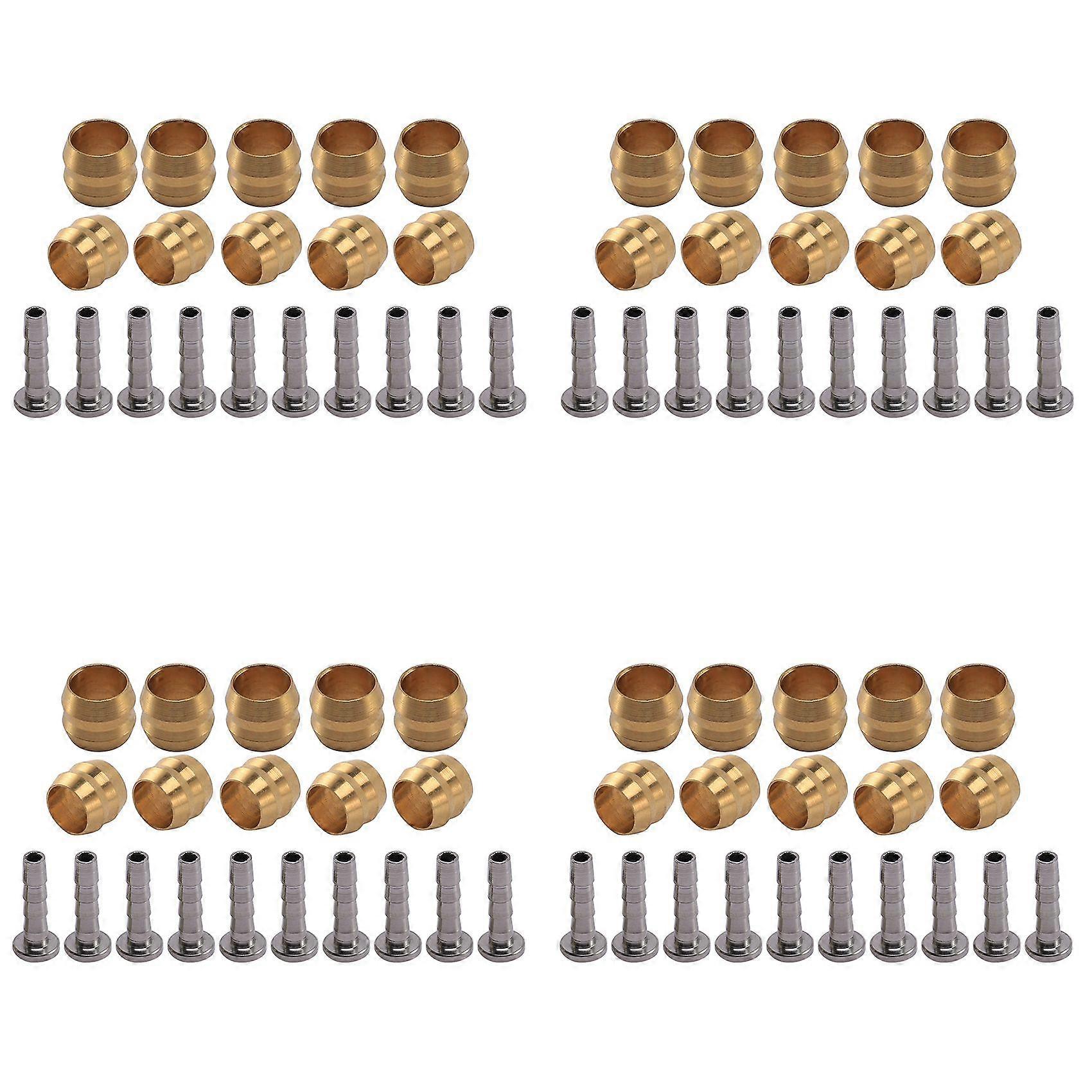 40 Set Hydraulic Disc Brake Hose Mountain Bike Bicycle Olive Connector Insert for BH90 Replacement