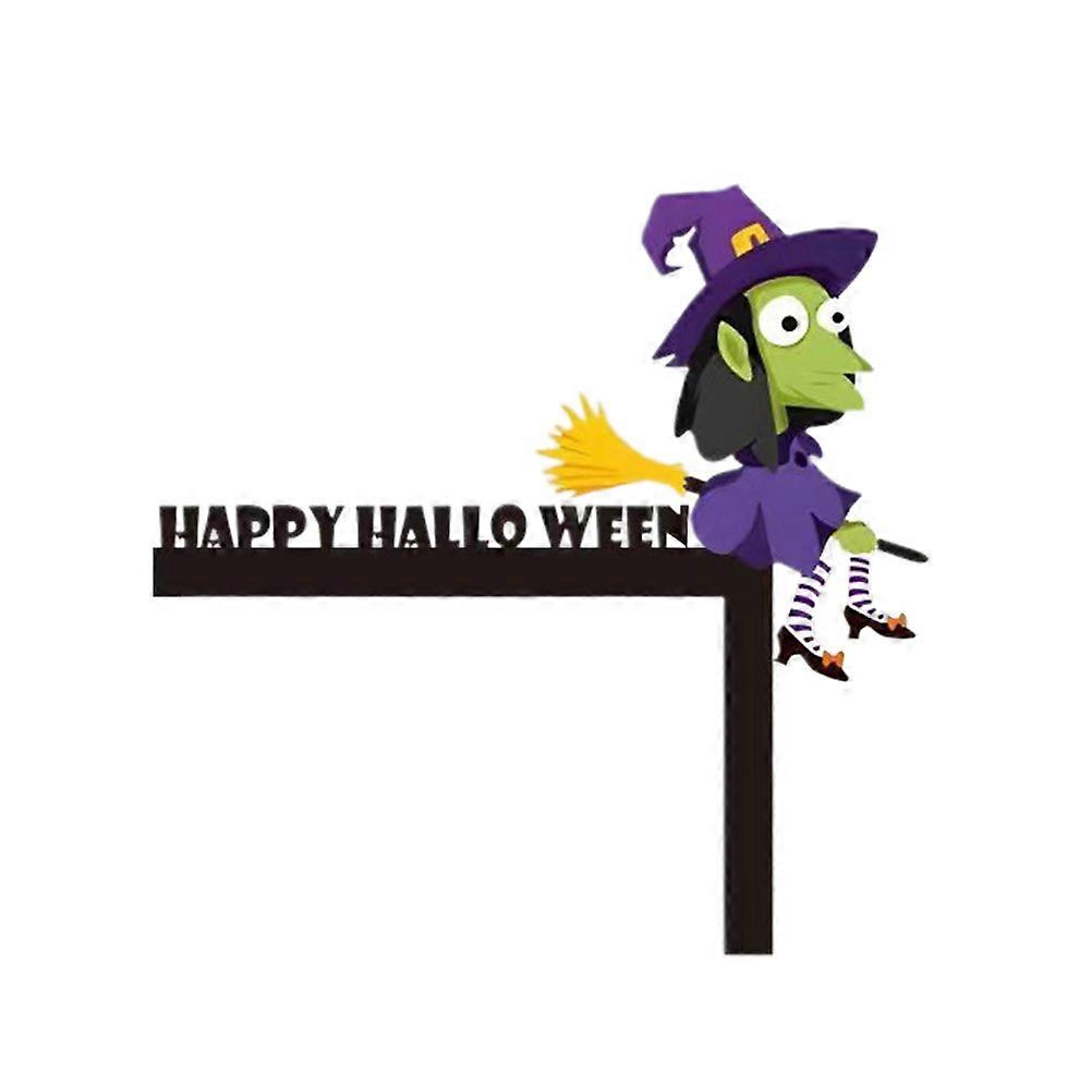 ほうきのハロウィーンの魔女ドアコーナーサインデコレーションドアアングルサインドアコーナーデコレーション