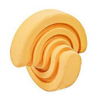 Dog Food Dispensing Ball Rubber Treat Puzzle Toy for Teeth Cleaning Bite Resistant Slow Feeding Oran