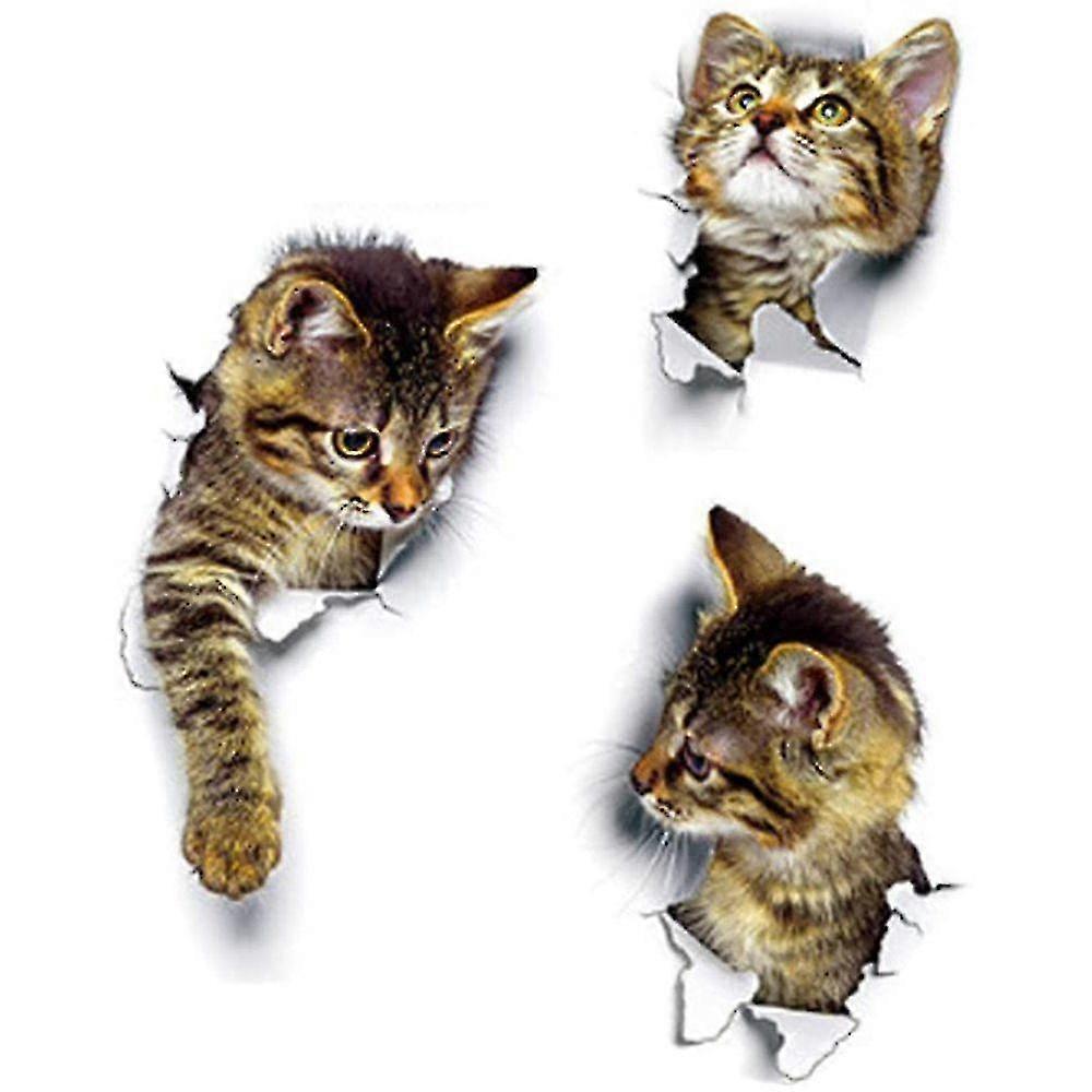 Kitty Wall Sticker Set Kitty Switch Sticker Removable Decorative Wall Sticker