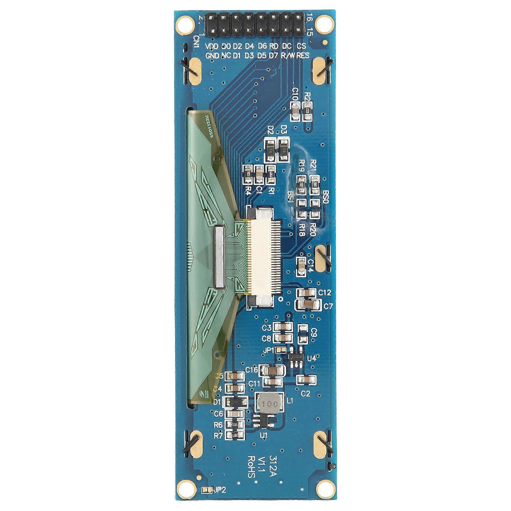 OLED displej 3,12 palce 256 x 64 25664 bodů grafický LCD modul displej LCM obrazovka SSD1322 podpora ovladače SPI (žlutá)