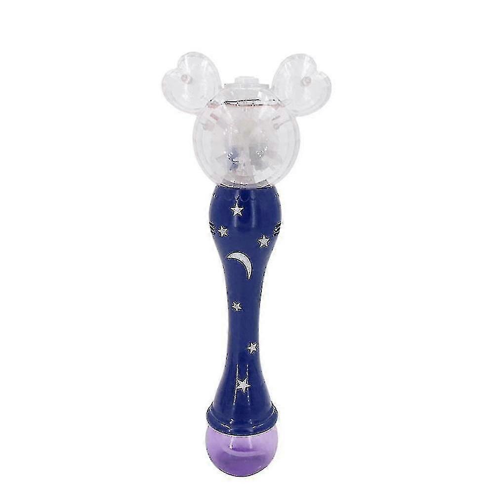 Elektrický bublinkový stroj, netoxická a odolná bublinová hůlka s hudebním světlem, vílí tyčinka, bublina