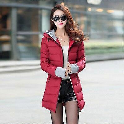Wattierte Jacke Damen Winterjacke Baumwolljacken Slim Parkas Frauen Mantel Frauen Gepolsterte Jacke Feminina