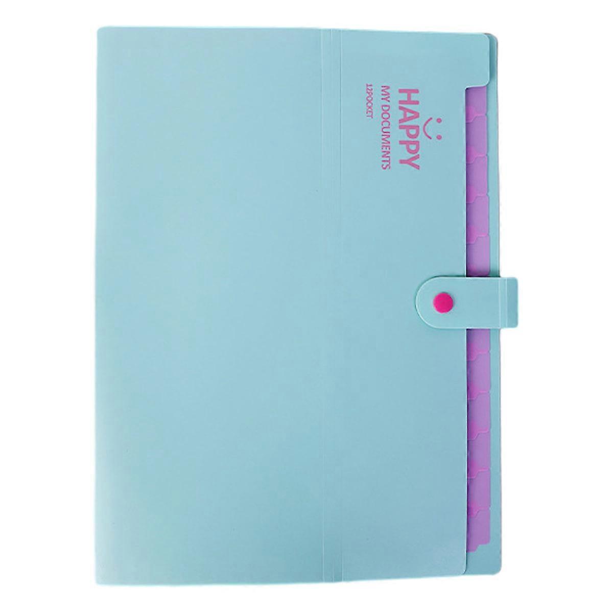 KXJ-Plastic expandable file folder, folding folding, school office, home file organizer