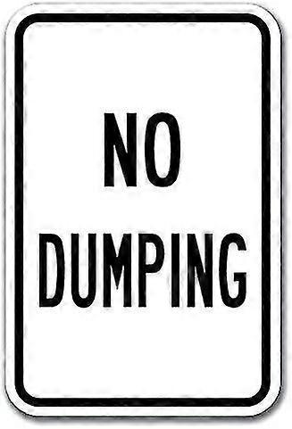 Placa de Segurança Sem Despejo 1 Placa de Aviso Placa de Decoração de Rua Placa de Lata 8x12 Polegadas OU 12x16 Polegadas Modo 2758