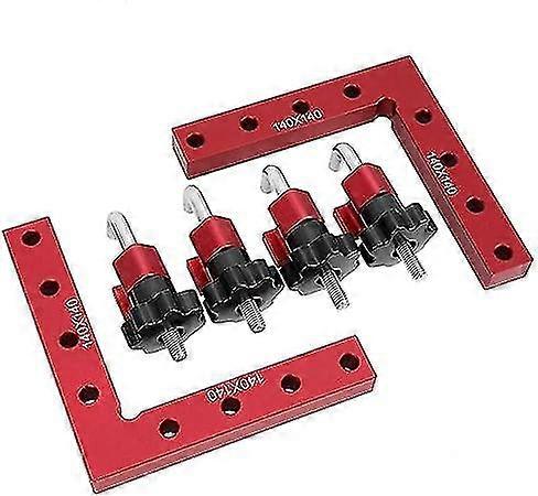 90 Degree Positioning Ruler Positioning Angle Pliers Woodworking Fixture (140x140mm)