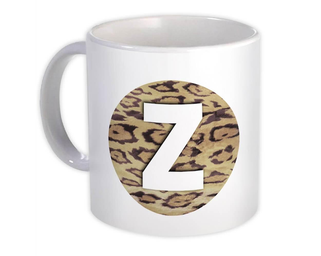 Geschenkbecher: Monogramm Buchstabe Z Gepard