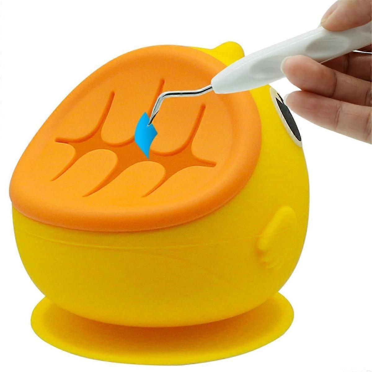 Detachable Large Capacity Suctioned Vinyl Weeding Scrap Collector,Weeding Vinyl Tool,Vinyl Collection Box Yellow