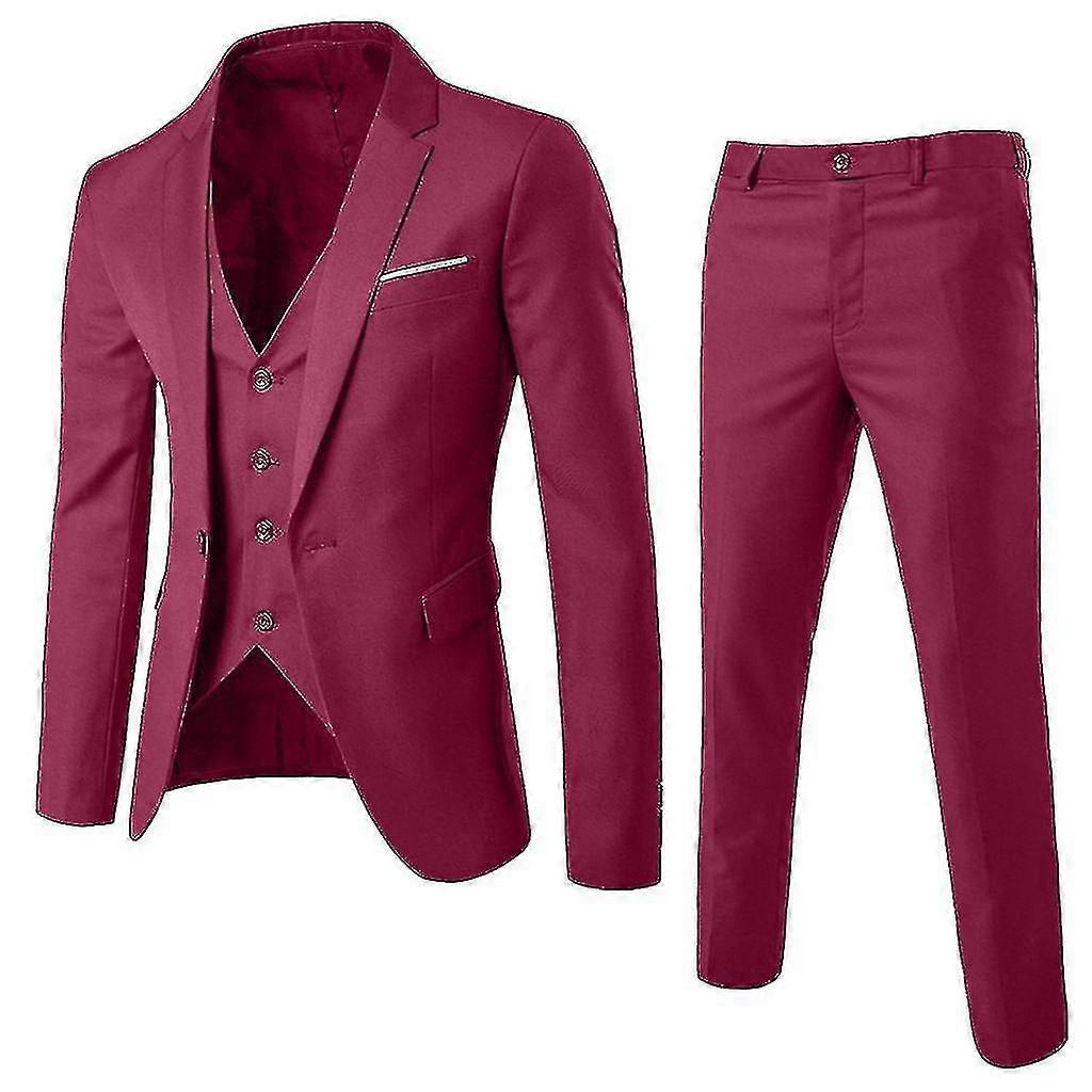 3pcs Menn Suit Blazer